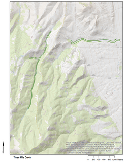 Three Mile - USGS Map of Study Area image