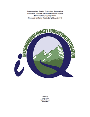 Intermountain Quality Ecosystem Restoration - Station Creek Design Report image
